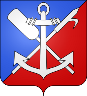 Blason de la ville de Saint-Laurent-sur-Saône (Ain)