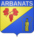 Blason ville fr Arbanats (Gironde)