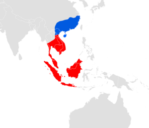 Blue-throated bee-eater range map.png