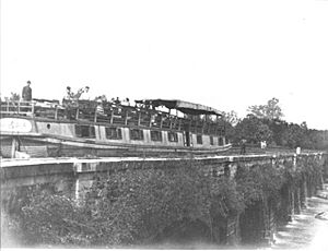 Boat on Monocacy Aqueduct C and O Canal
