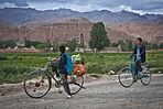 Local boys with bicycles