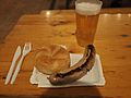 Bratwurst and bread roll in Hohenems