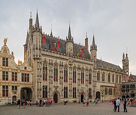 Bruges Belgium Town-hall-of-Brugge-01
