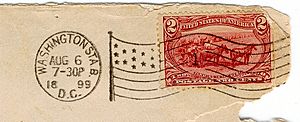 Cancelled Trans-Mississippi Issue Stamp- Farming in the West