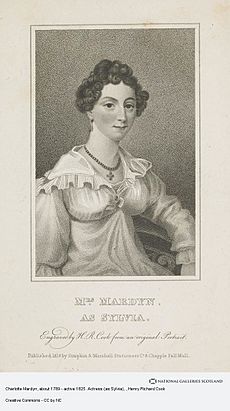 Charlotte Mardyn as Sylvia c. 1825