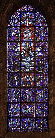 Chartres - cathédrale - ND de la belle verrière