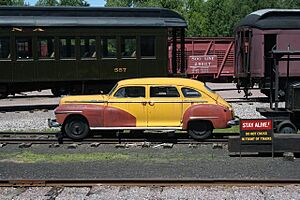 Chicago Milwaukee St. Paul & Pacific No. 30 Inspection Car at the Mid-Continent Railway Museum - December 2008.jpg