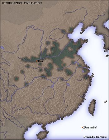 Population concentration and boundaries of the Western Zhou Dynasty (1050–771 BC) in China