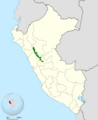 Cnemathraupis aureodorsalis map
