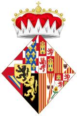 Coat of Arms of Joanna of Castile as Consort of Philip the Handsome