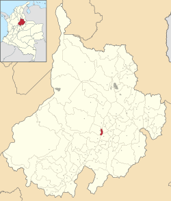 Location of the municipality and town of Palmar, Santander in the Santander  Department of Colombia.
