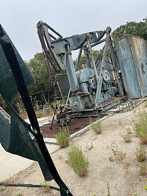 Derelict oil derrick, Playa Del Rey, California