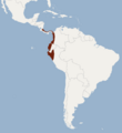 Distribution of Sturnira luisi