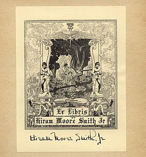 Dugald Stewart Walker Bookplate-Ex Libris Hiram Moore Smith