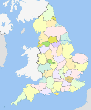 English counties 1974