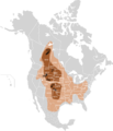 Extermination of bison to 1889