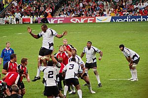 Fiji vs Canada RWC2007 lineout
