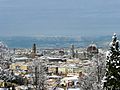 Florence with snow cover in December 2009