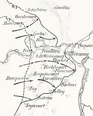 French advances on the Somme, 1-11 july 1916