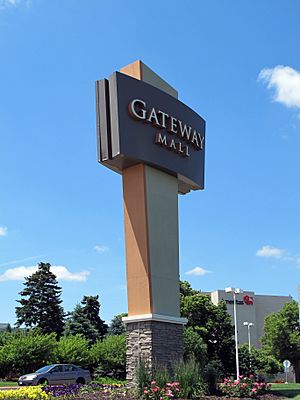 Gateway Mall sign, Lincoln, Nebraska, USA