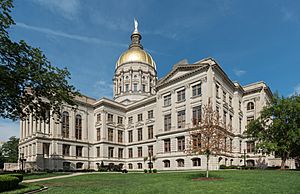 Georgia State Capitol, Atlanta, West view 20160716 1
