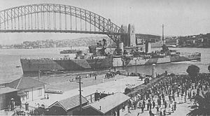 HMAS Sydney at Circular Quay