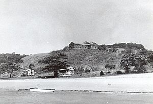 Hammond Island with the church on the hill (undated)