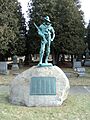 Hiker at Greenridge Cemetery in Saratoga NY