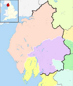 Historic counties within Cumbria