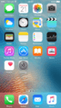 IOS 9 Homescreen