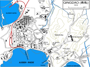 Image-Qingdao city map 1912 in german