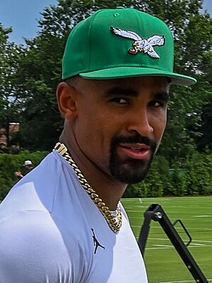 Jalen Hurts Training Camp 2025 (cropped)