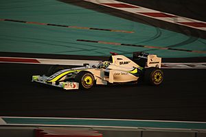 Jenson Button (Brawn BGP 001) on Sunday at 2009 Abu Dhabi Grand Prix