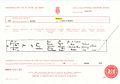 John Marshall birth certificate scan and highlight