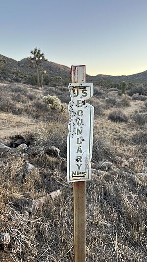 Joshua Tree National Park border in Yucca Valley, CA