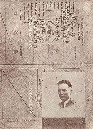 Josip Broz Tito's fake Canadian ID, 1939