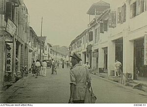 Kuching Town Street Scene (AWM 030346-01)