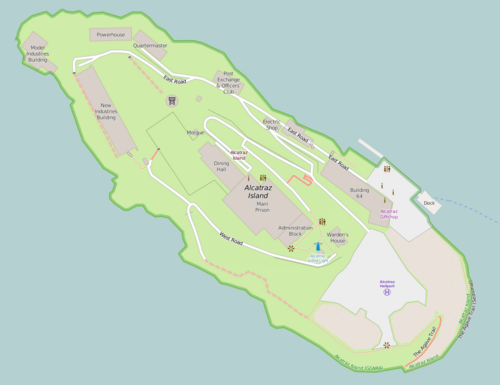 Map of Alcatraz