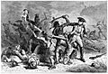 Montcalm trying to stop the massacre