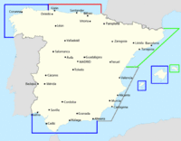 Non-intevention control zones in the Spanish Civil War