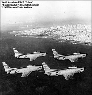 North American F-86D Sabre Knights Hamilton