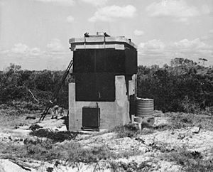 Observation post on Bribie Island in 1943