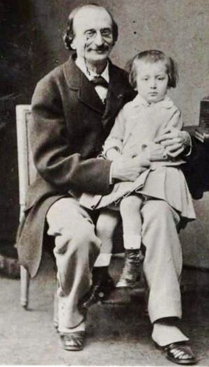 Offenbach and son Auguste