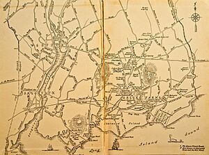 Old Map of Westport, CT