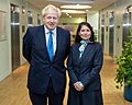 PM Johnson and HS Patel at Home Office