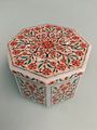 Parchinkari octagonal box from Agra