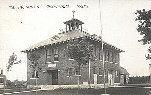 PorterIndiana-BuiltTownHall-circa1915-SS