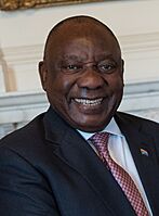 Prime Minister Sunak met with President Ramaphosa of South Africa in Number 10 - 2022 (cropped).jpg