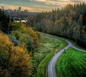 Ravine-Cycle-Path-Edmonton-Alberta-Canada-01A