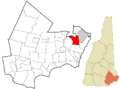 Rockingham County New Hampshire incorporated and unincorporated areas Greenland highlighted